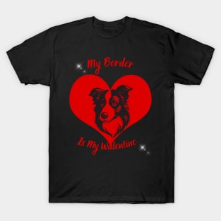 Border Collie shirt, border ,valentine day, valentine gift, T-Shirt